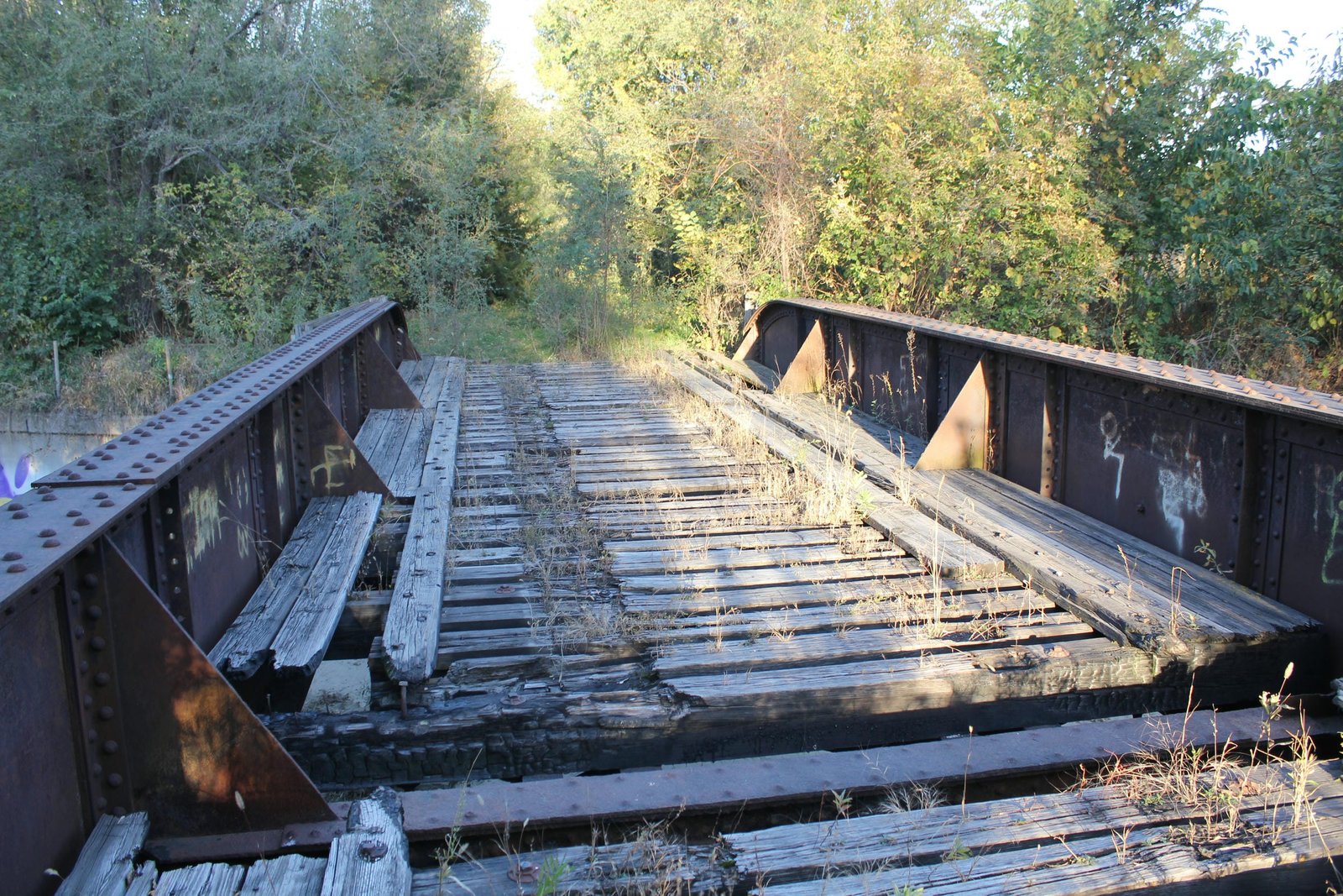Looking east